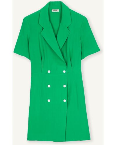 Платье мини Sandro, зеленое