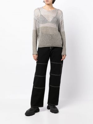 Mesh pullover Dion Lee silber