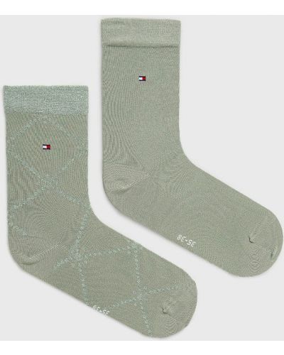 Чорапи Tommy Hilfiger зелено