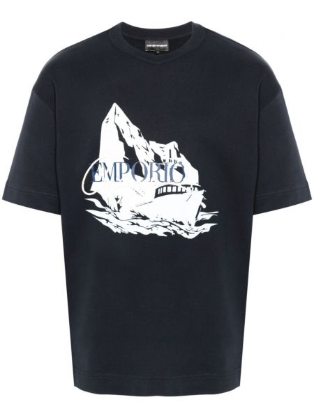 T-shirt Emporio Armani blå