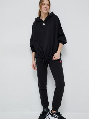 Bluza z kapturem oversize Adidas czarna