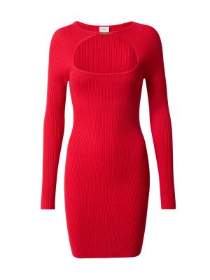 Košeľové šaty Abercrombie & Fitch červená