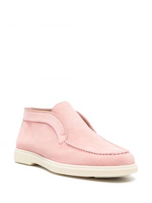 Seemisnahksed loafer-kingad Santoni roosa