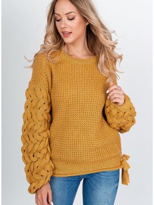 Pletený sveter s mašľou Kesi