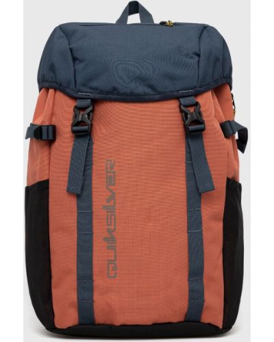 Quiksilver plecak męski kolor pomarańczowy duży wzorzysty
