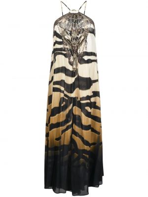 Φόρεμα με σχέδιο με ρίγες τίγρη Camilla