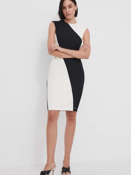 Uska mini haljina Calvin Klein crna