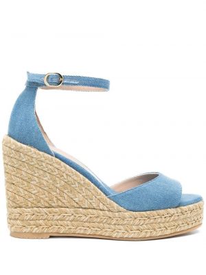 Sandale mit keilabsatz Stuart Weitzman blau