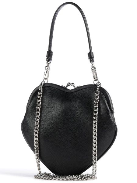 Кожаная сумка через плечо из искусственной кожи Vivienne Westwood черная
