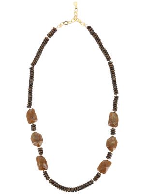 Ожерелье Luisa Spagnoli коричневое