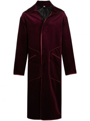 Veliūrinis paltas Boramy Viguier raudona