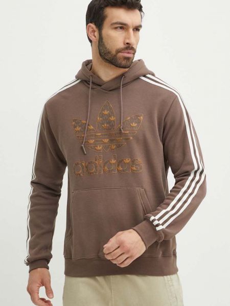 Βαμβακερή μπλούζα με κουκούλα Adidas Originals