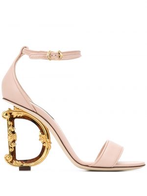 Sandale cu toc Dolce & Gabbana roz