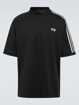 Džersis medvilninis marškinėliai Y-3 juoda