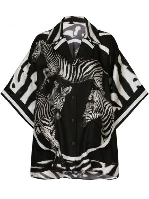 Raštuota marškiniai su zebro raštu Dolce & Gabbana