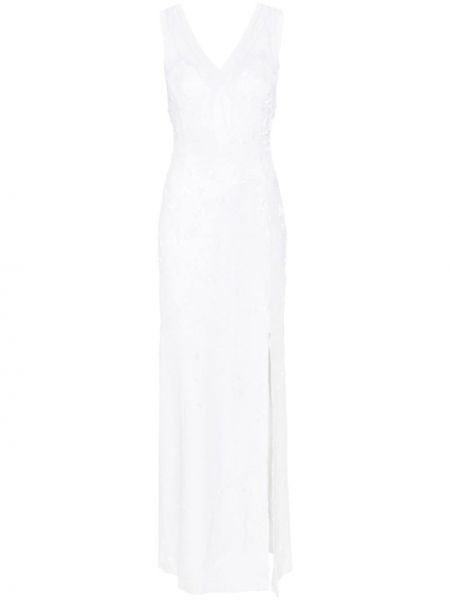 Αμάνικη κοκτέιλ φόρεμα Genny λευκό