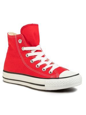Sneakers με μοτίβο αστέρια Converse κόκκινο