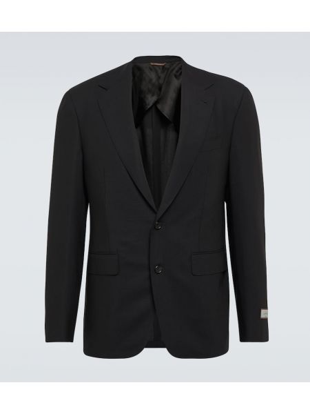 Uld blazer Canali sort