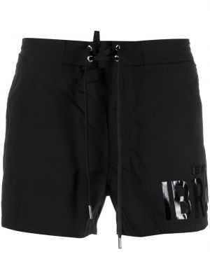 Trykt shorts Dsquared2 svart