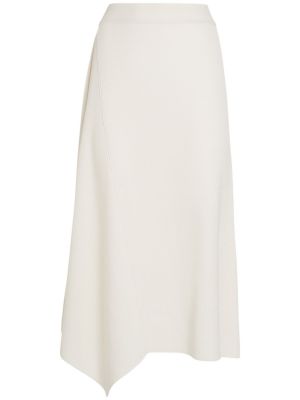 Pamučna midi suknja Loro Piana bijela