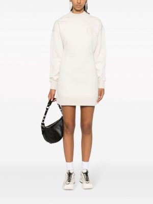 Ümara kaelusega dressipluus Calvin Klein Jeans valge