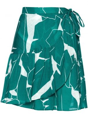 Φούστα mini με σχέδιο με αφηρημένο print Eres πράσινο