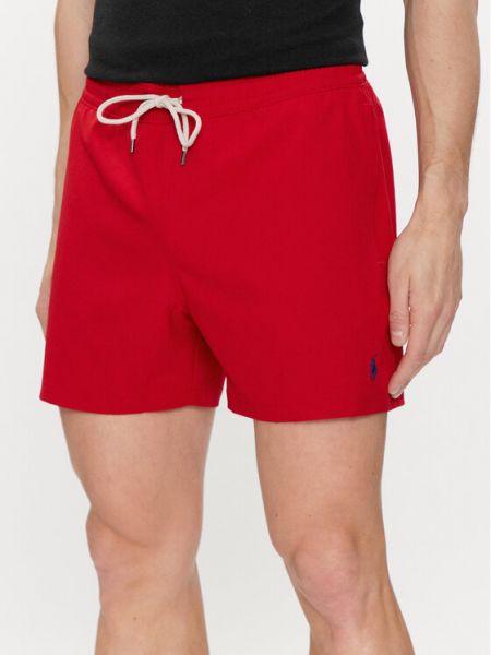 Pantaloni scurți slim fit Polo Ralph Lauren roșu