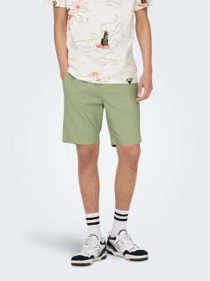 Shorts large Only & Sons vert