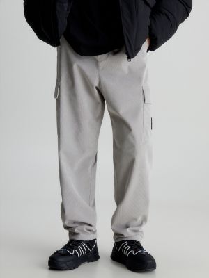 Laza szabású nadrág Calvin Klein Jeans szürke