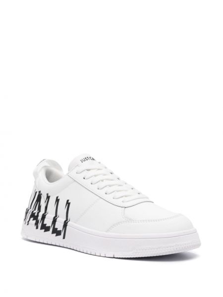 Sneakersy z nadrukiem Just Cavalli białe