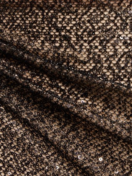 Μάξι φόρεμα από διχτυωτό The Andamane μαύρο