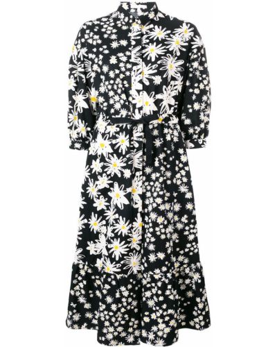 Virágos ruha nyomtatás Chinti & Parker fekete
