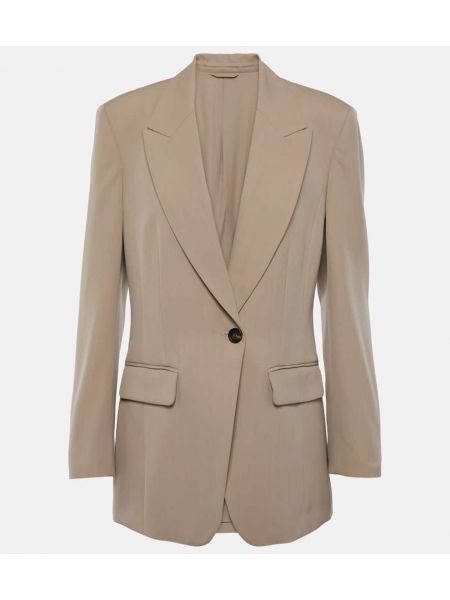 Ull blazer Brunello Cucinelli beige