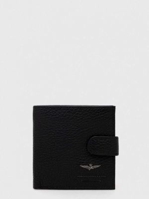 Aeronautica Militare bőr pénztárca , férfi - Fekete