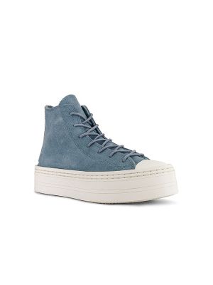 Sneakers con platform con motivo a stelle Converse Chuck Taylor All Star blu