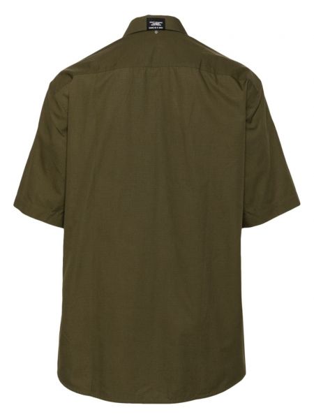 Medvilninė marškiniai su užtrauktuku Oamc žalia