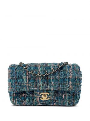 Tweed táska Chanel Pre-owned kék