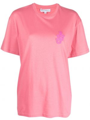 T-shirt aus baumwoll Jw Anderson pink