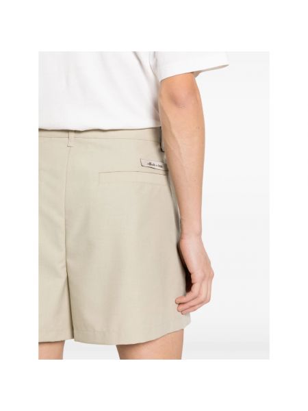 Pantalones cortos de lana Fendi beige