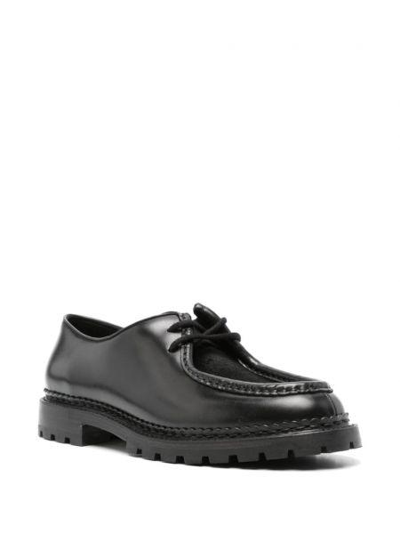 Chaussures oxford en cuir Saint Laurent noir