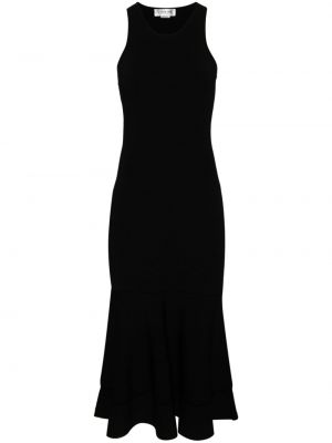 Midi obleka Victoria Beckham črna