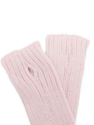 Vlněné rukavice Charlott růžové