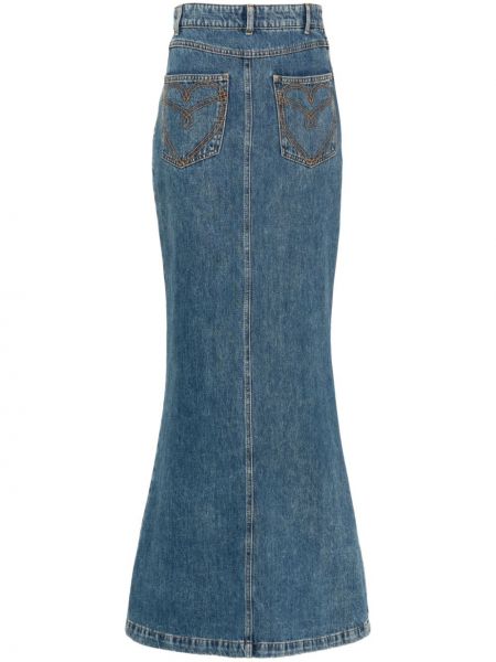 Džínsová sukňa Moschino modrá