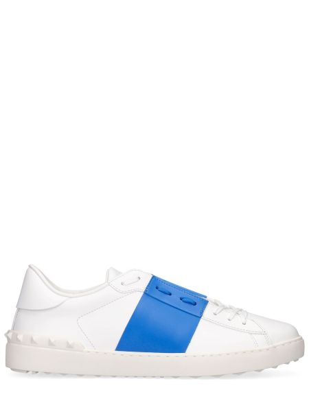 Sneakers i läder Valentino Garavani vit