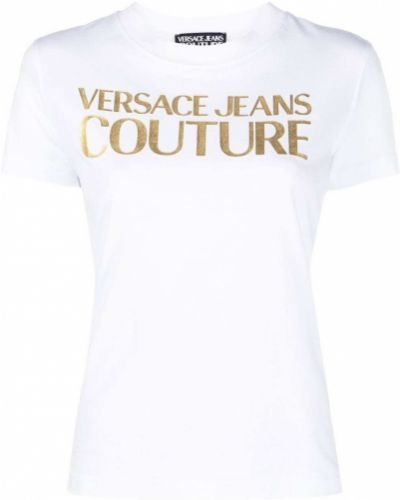 Trykt t-skjorte Versace Jeans Couture hvit