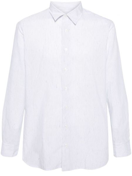 Λινό μακρύ πουκάμισο Lardini λευκό