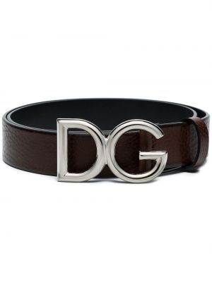 Cintura con fibbia Dolce & Gabbana marrone
