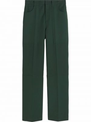 Pantaloni a vita alta Victoria Beckham verde