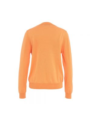 Sudadera con cuello redondo manga larga de tela jersey de cuello redondo Mauro Grifoni naranja