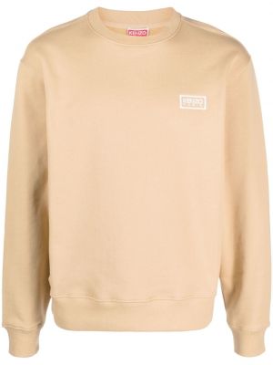 Sweatshirt aus baumwoll mit print Kenzo beige